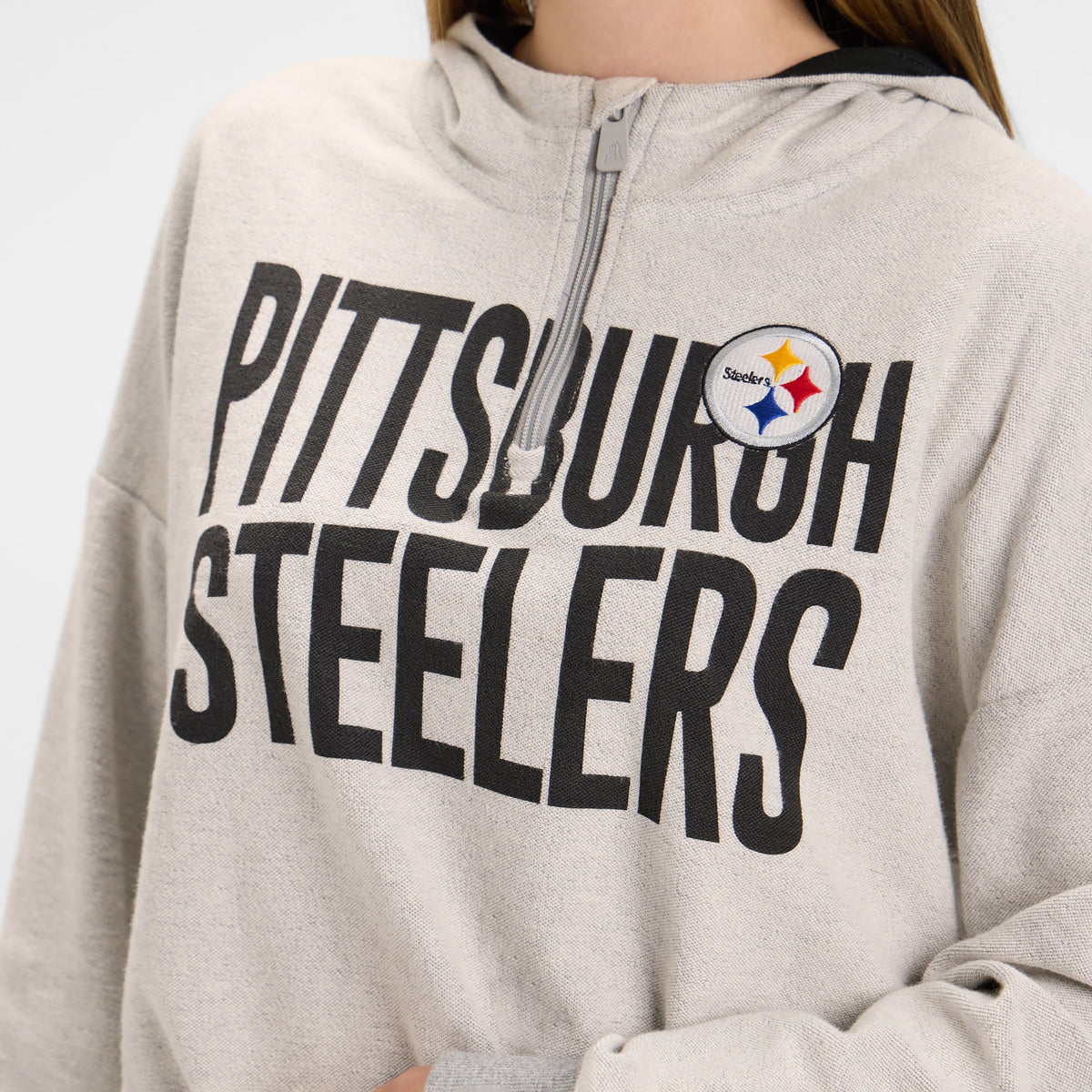 Pittsburgh Steelers Sport Night Heather Gray Women's Hoodie