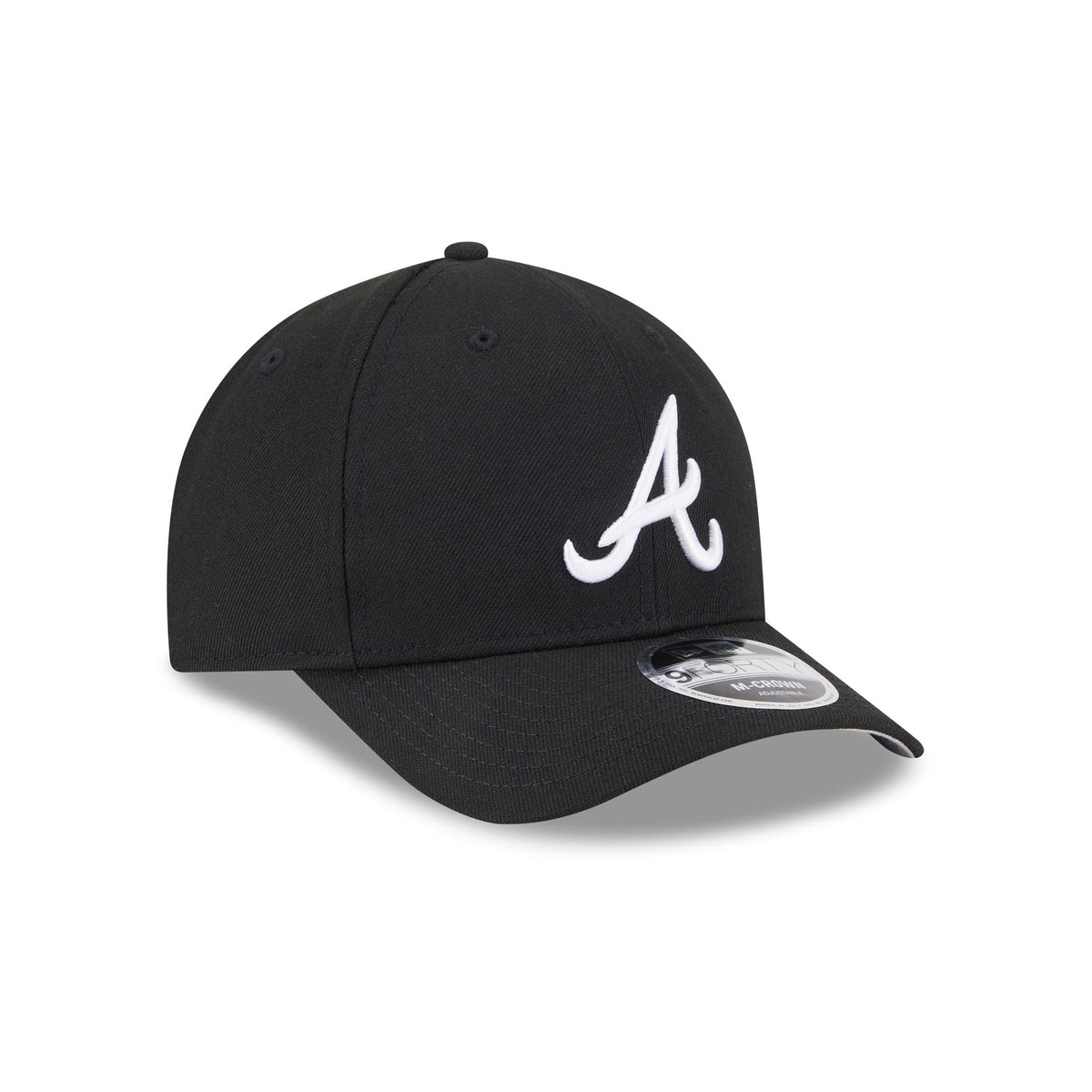 Atlanta Braves Black Authentic Collection 9FORTY M-Crown Snapback Hat