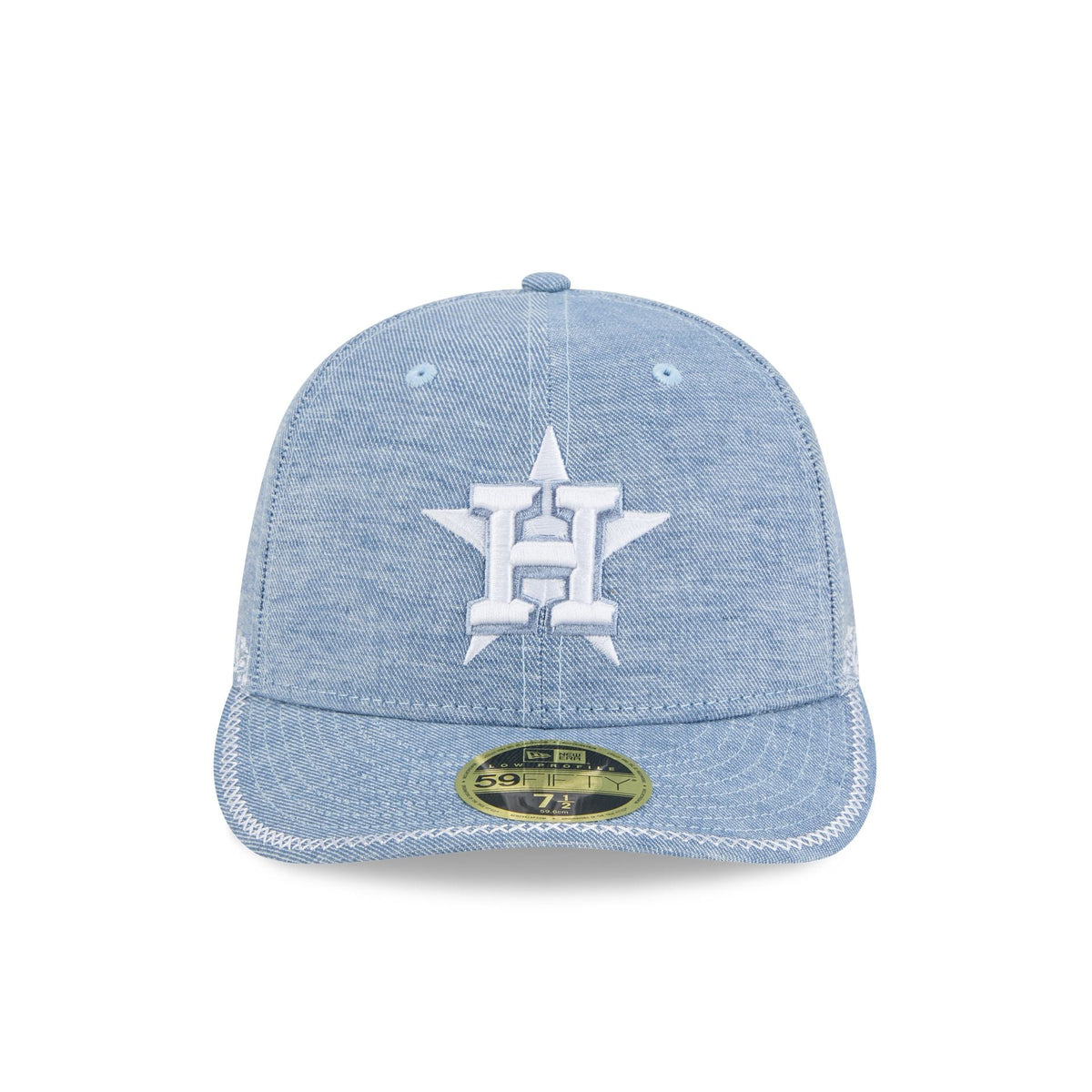 Houston Astros Hand Stitched Chambray Low Profile 59FIFTY Fitted Hat