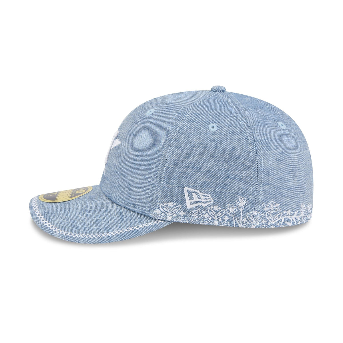 Houston Astros Hand Stitched Chambray Low Profile 59FIFTY Fitted Hat