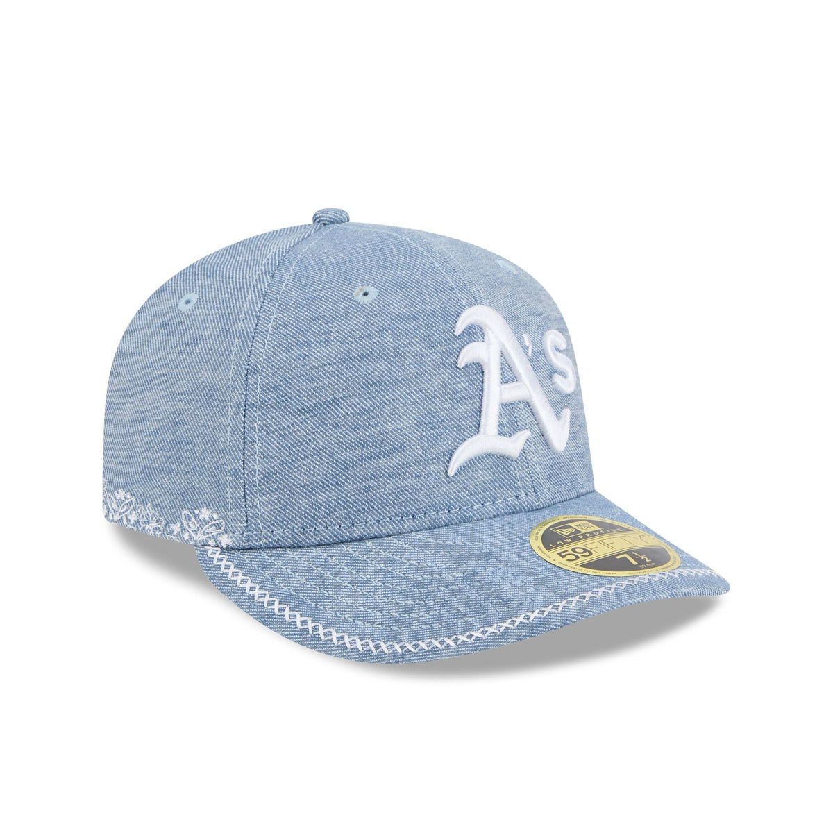 Athletics Hand Stitched Chambray Low Profile 59FIFTY Fitted Hat