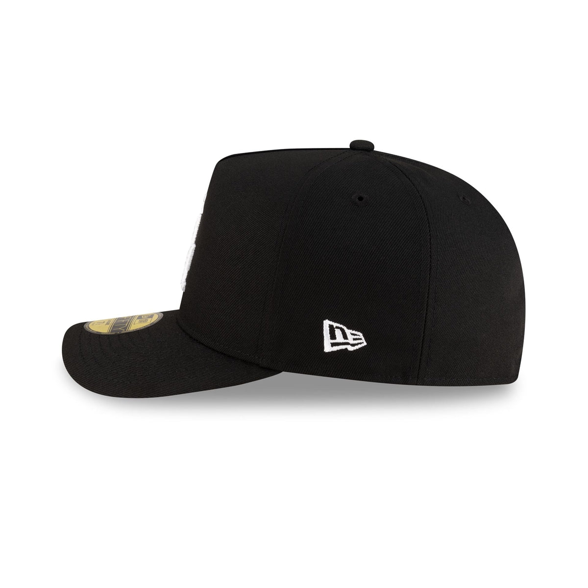 Los Angeles Dodgers Black Script Safety Pin 59FIFTY A-Frame Fitted Hat