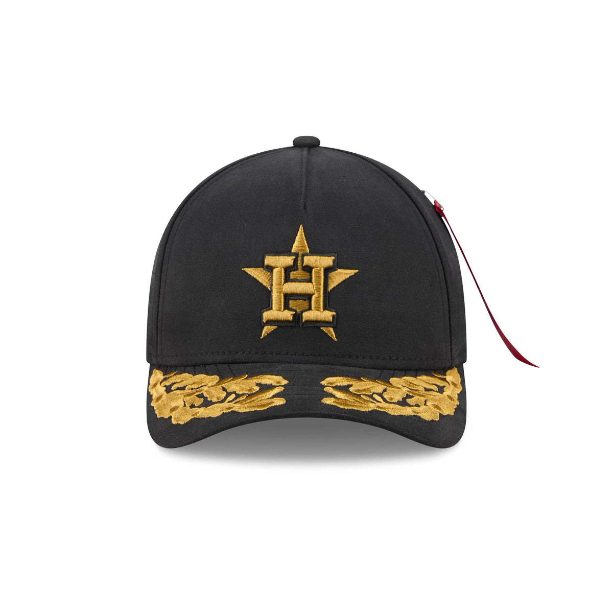 Alpha Industries x Houston Astros Black 9FORTY M-Crown A-Frame Snapback Hat