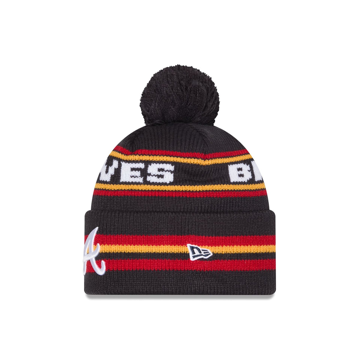 Atlanta Braves Classic Pom Knit Hat