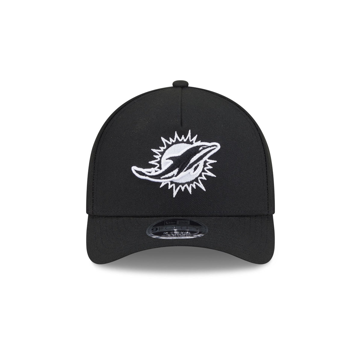 Miami Dolphins Black & White 9FORTY M-Crown A-Frame Snapback Hat