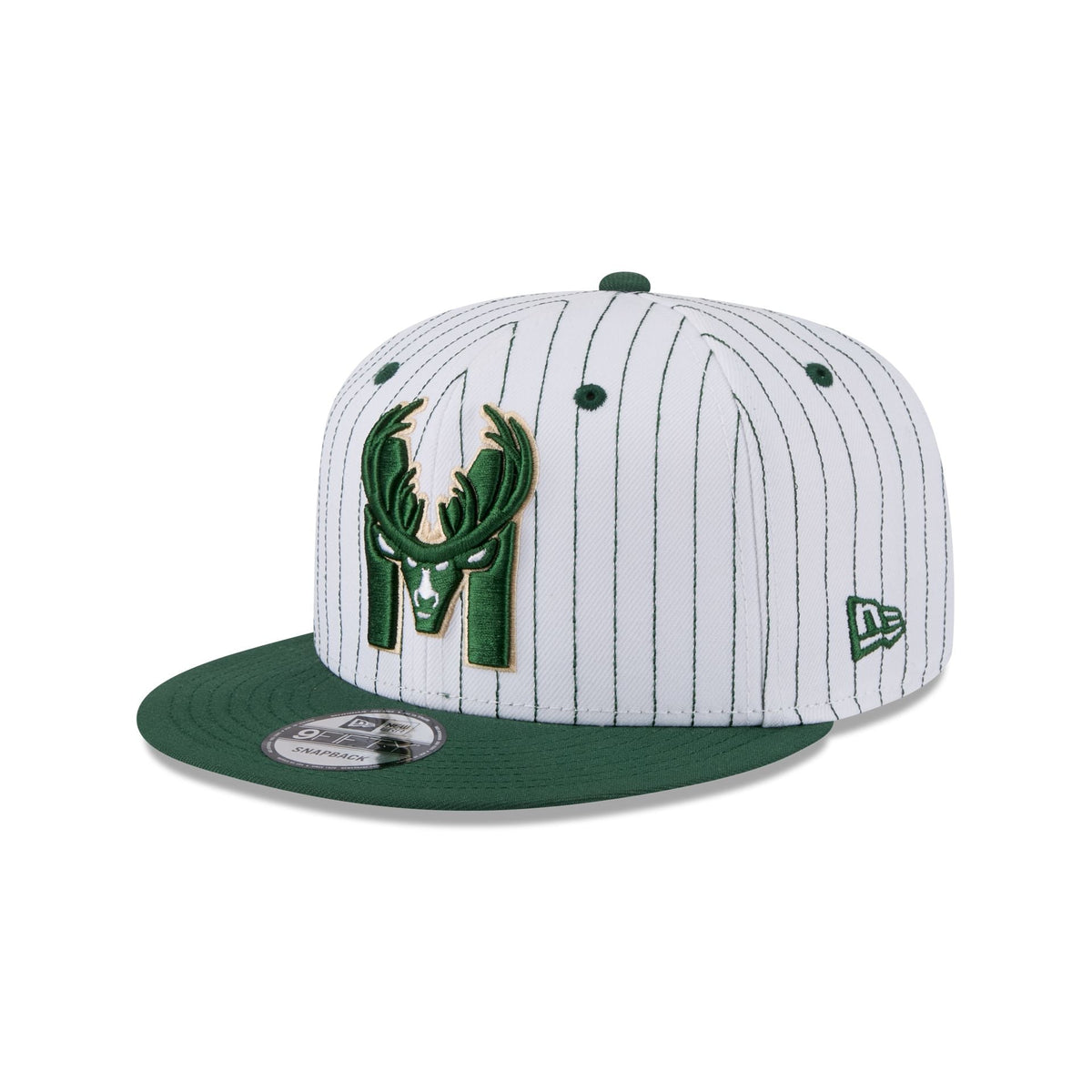 Milwaukee Bucks Deceptor Pinstripe 9FIFTY Snapback Hat