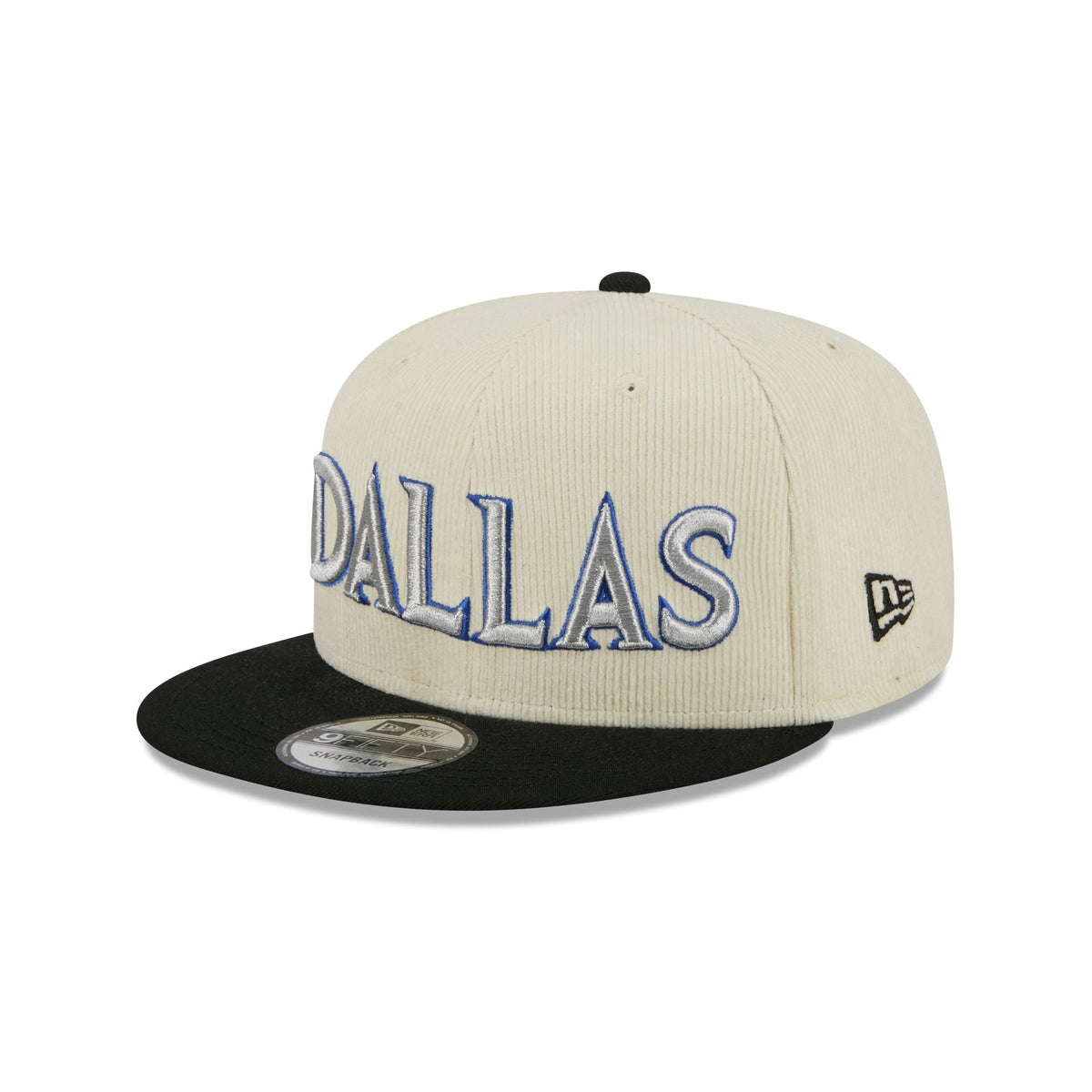 Dallas Mavericks 2025 City Edition Chrome White Corduroy 9FIFTY Snapback Hat