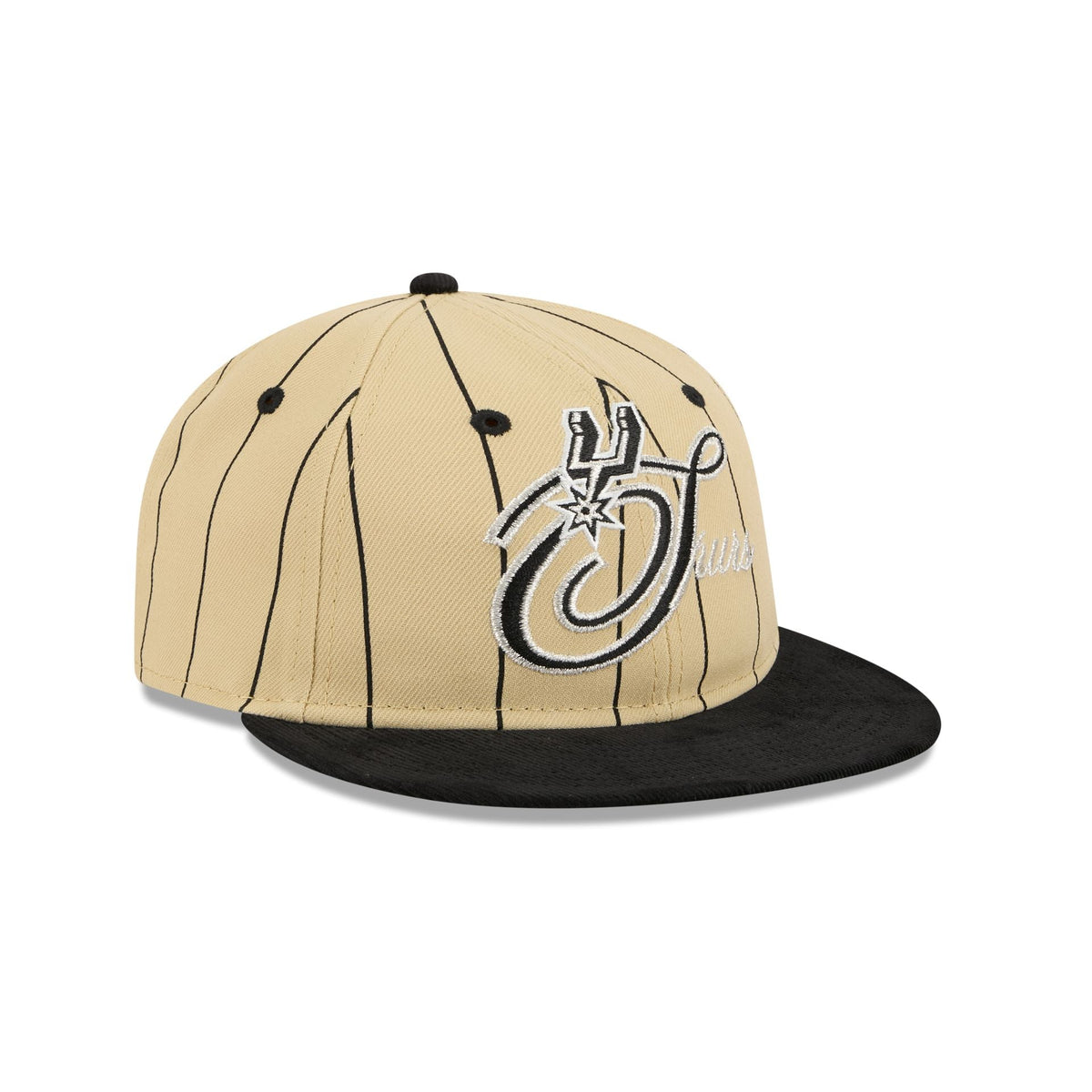 San Antonio Spurs Pinstripe Script Retro Crown 9FIFTY Adjustable Hat