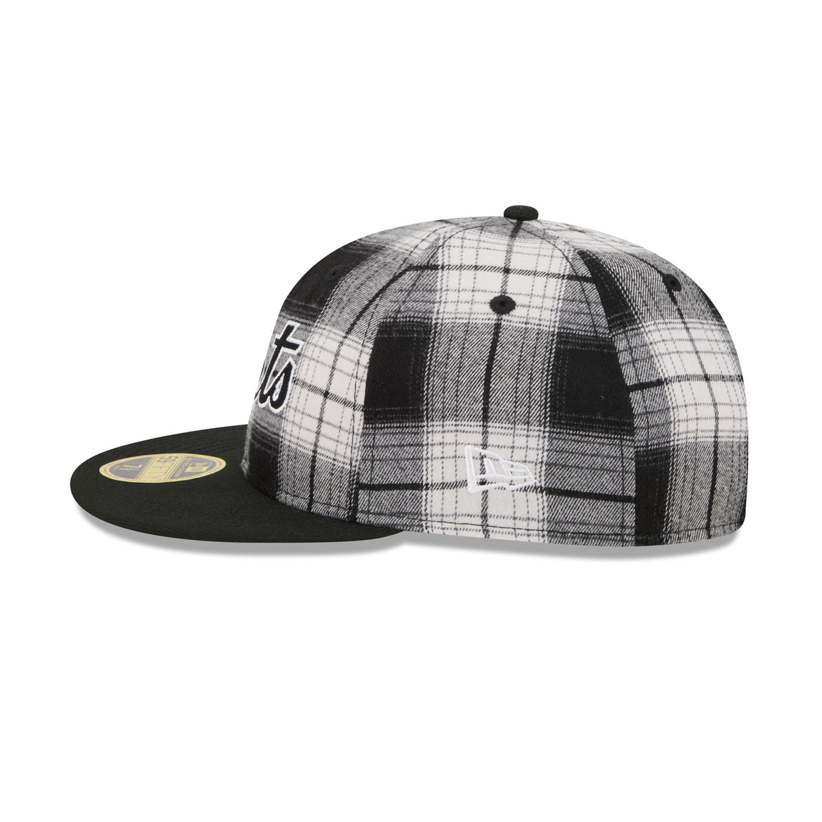 New York Mets Grunge Plaid Retro Crown 59FIFTY Fitted Hat