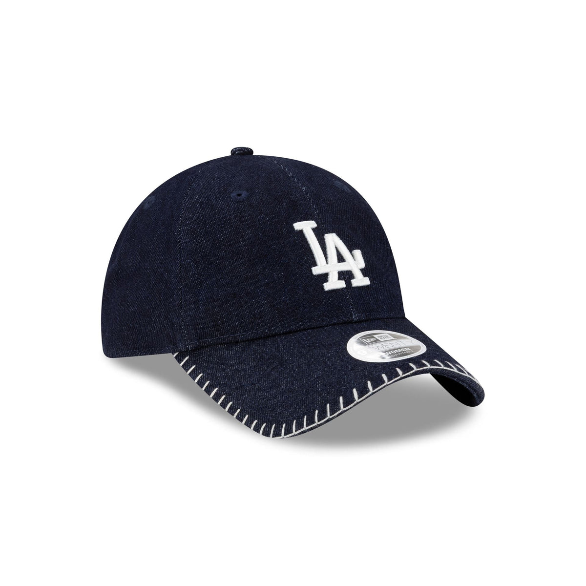 Los Angeles Dodgers Navy Denim Stitch Women's 9TWENTY Adjustable Hat