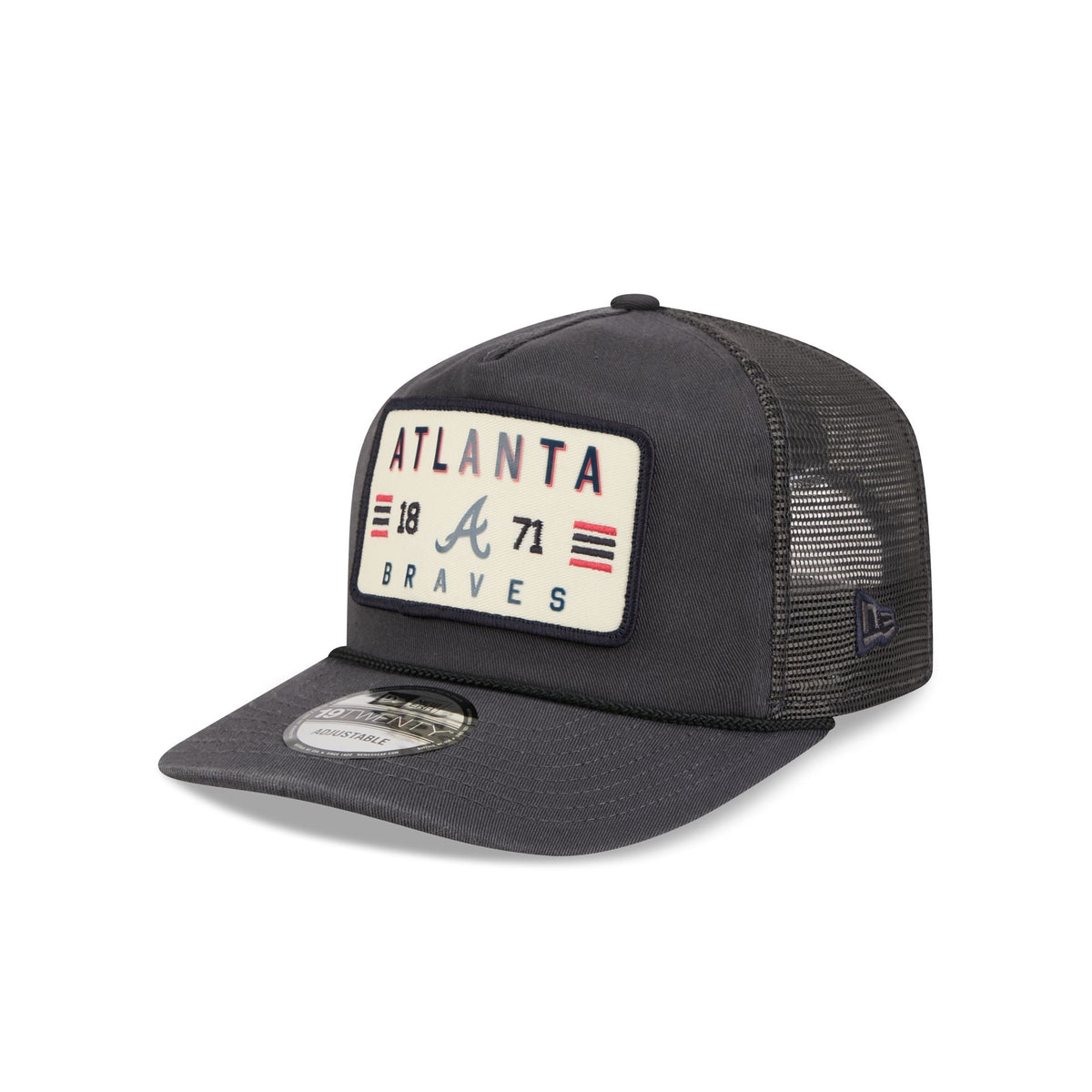 Atlanta Braves Washed Graphite 19TWENTY Trucker Hat