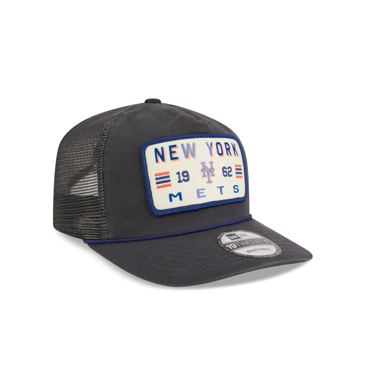 New York Mets Washed Graphite 19TWENTY Trucker Hat