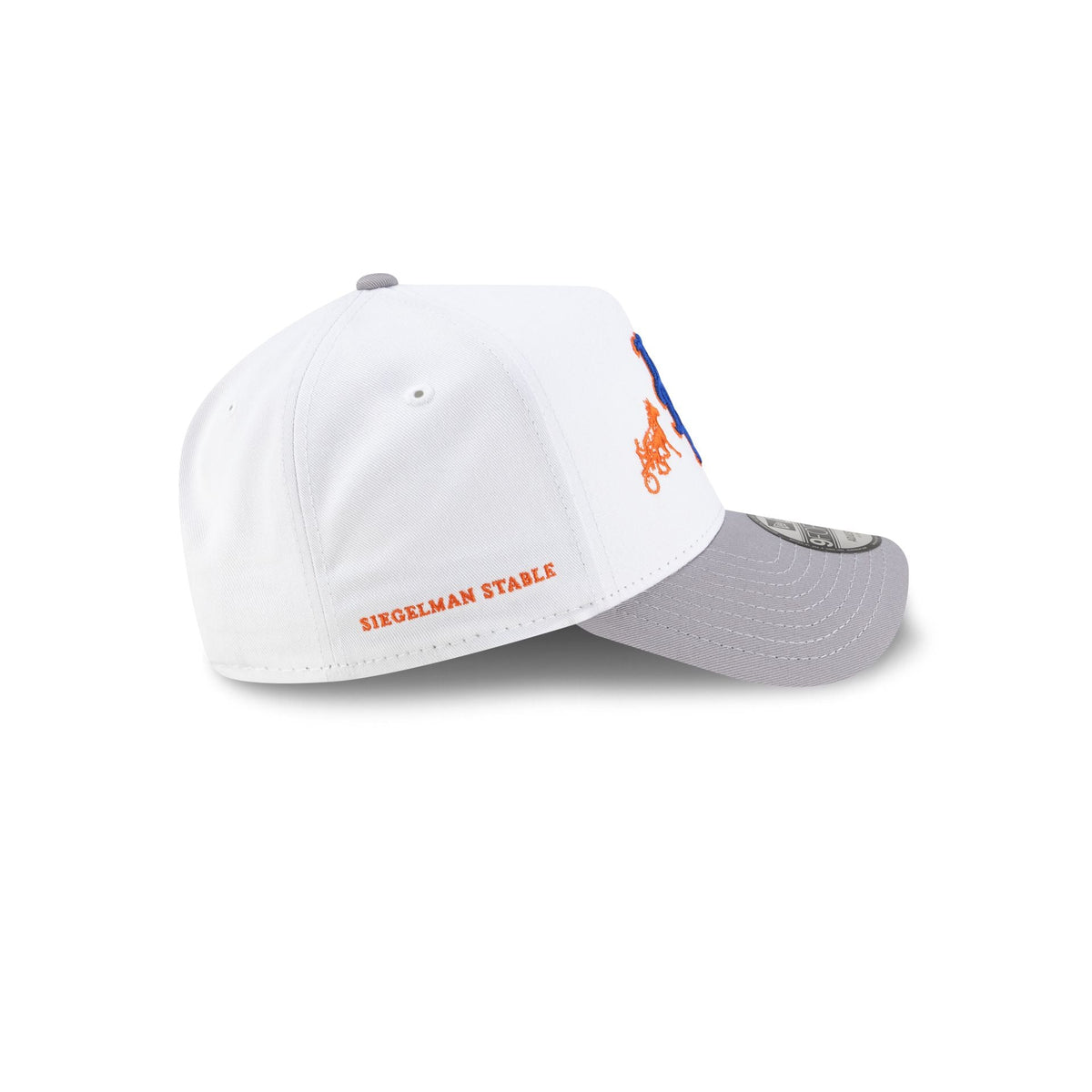 Siegelman Stable x New York Mets Gray Visor 9FORTY A-Frame Snapback Hat