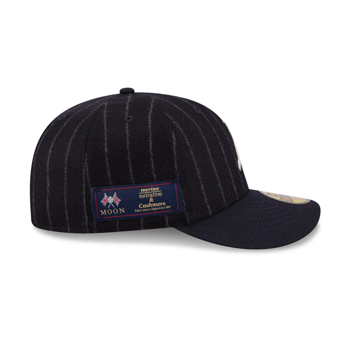 Athletics Pinstripe Merino & Cashmere Moon 59FIFTY Fitted Hat