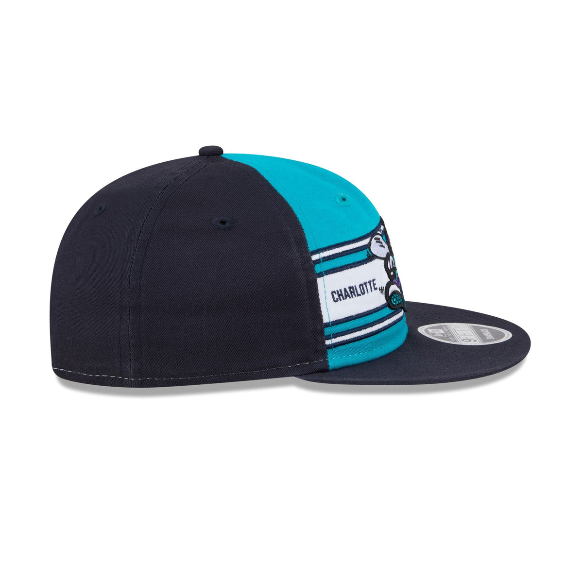 Charlotte Hornets Team Stripes Retro Crown 9FIFTY Snapback Hat