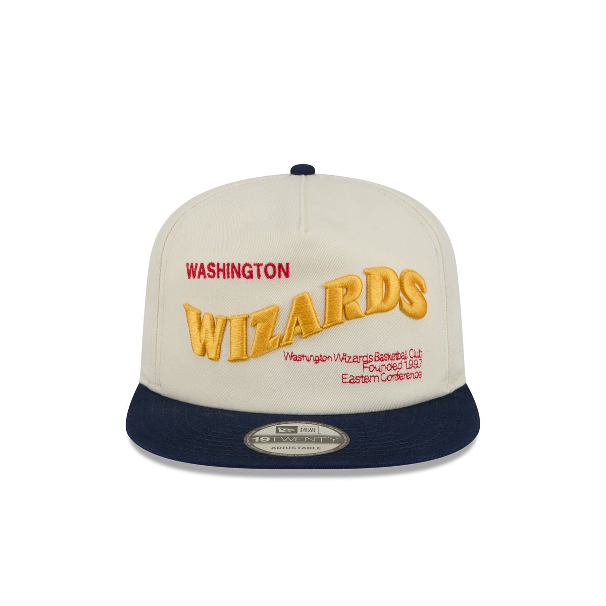 Washington Wizards Conference Script Chrome White 19TWENTY Adjustable Hat