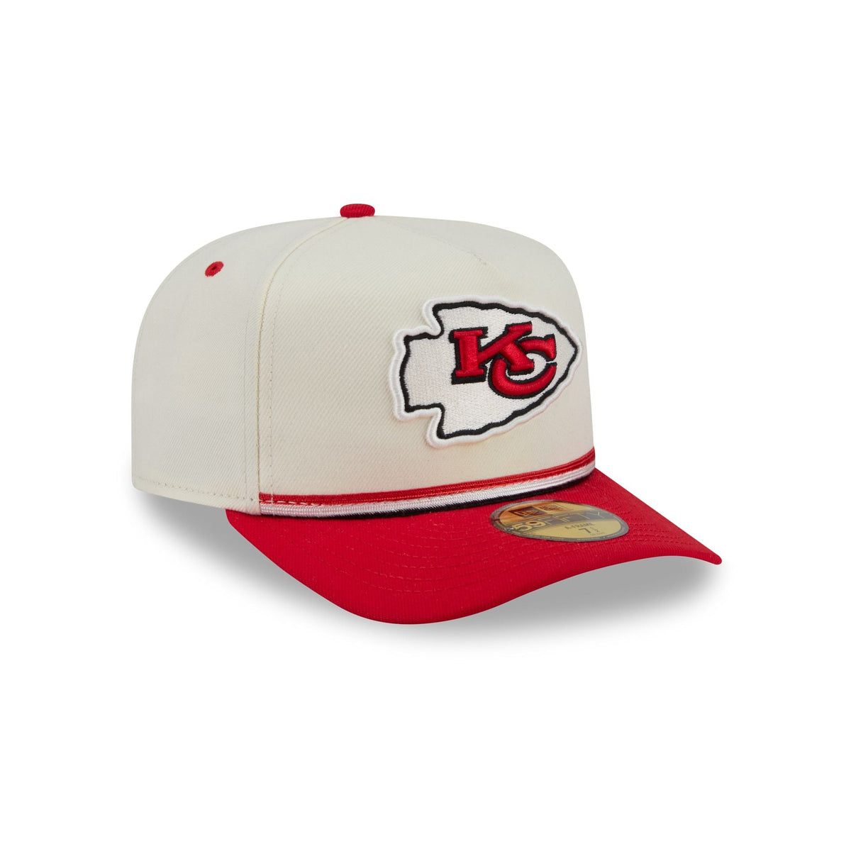 Kansas City Chiefs Vintage Stripe 59FIFTY A-Frame Fitted Hat