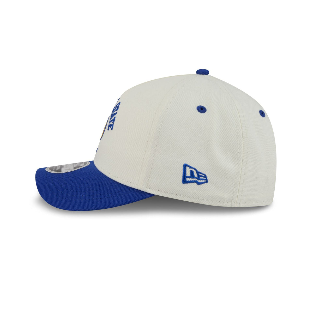 Golden State Warriors Arched Graphic Chrome White 9FORTY M-Crown A-Frame Snapback Hat