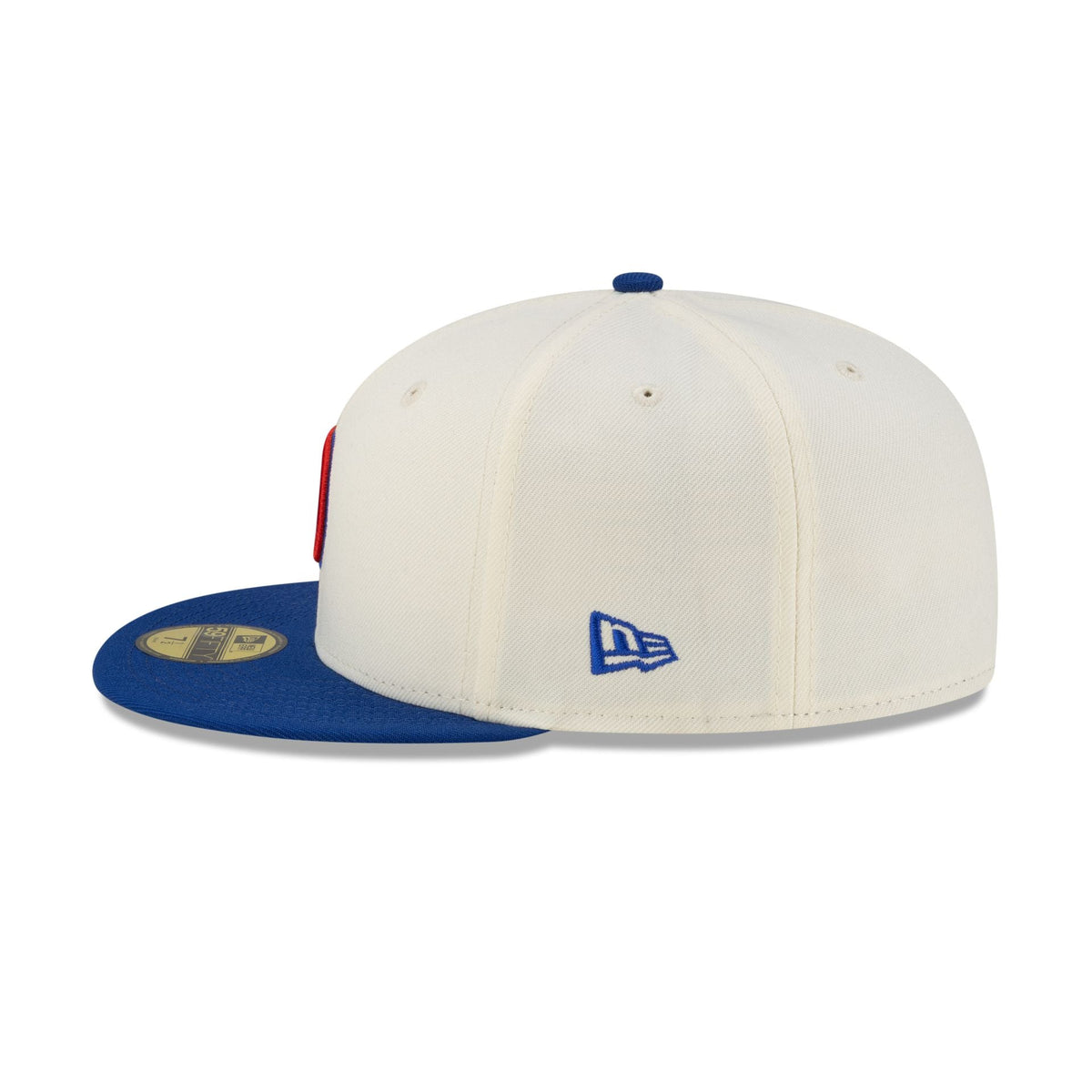 Chicago Cubs Upside Down Logo Chrome 59FIFTY Fitted Hat