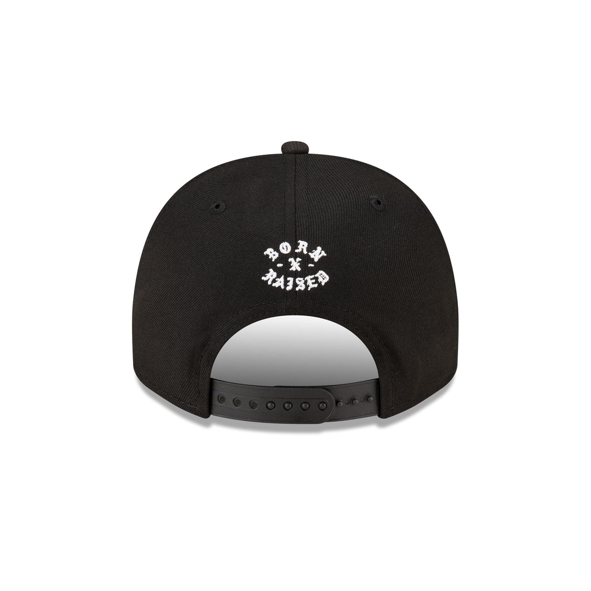 Born x Raised x New Orleans Saints Script Black 9FIFTY A-Frame Snapback Hat