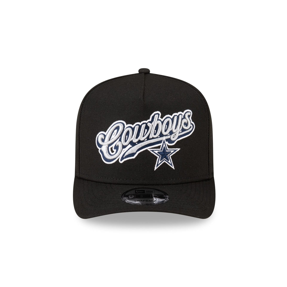 Born x Raised x Dallas Cowboys Script Black 9FIFTY A-Frame Snapback Hat