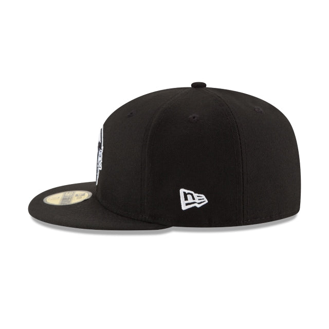Minnesota Vikings Black & White 59FIFTY Fitted Hat